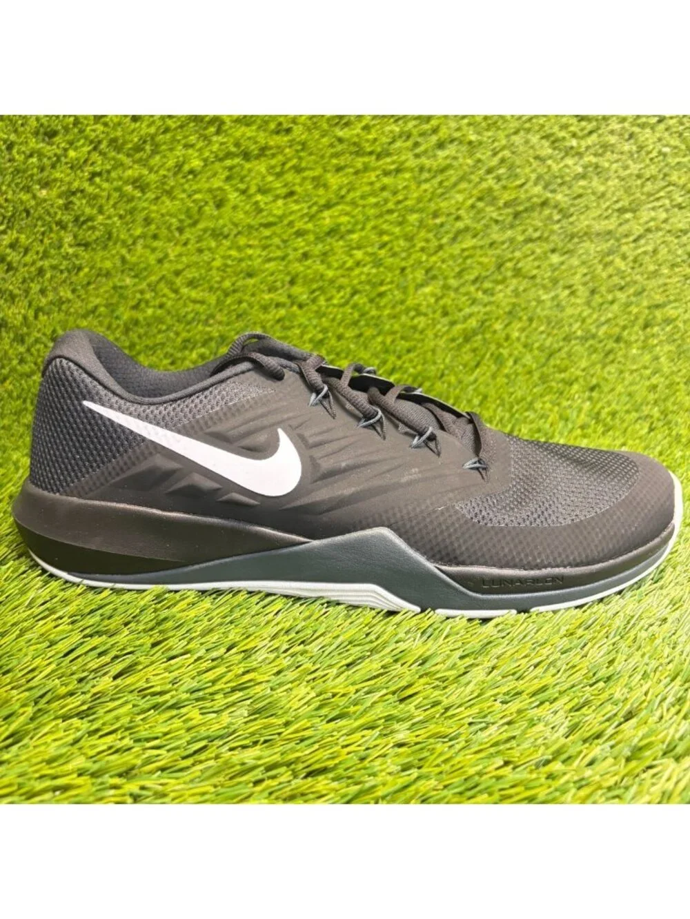 Nike Lunar Prime Iron 2 Mens Size 12.5 Black Athletic Running Shoes Sneakers